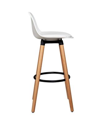 2 Pieces Mid-Century Barstool 28.5 Inch Dining Pub Chairs