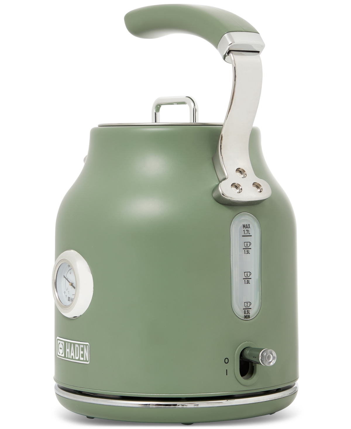 Haden Dorset 1.7 Liter Electric Water Kettle, 75171 In Cedar Green Chrome