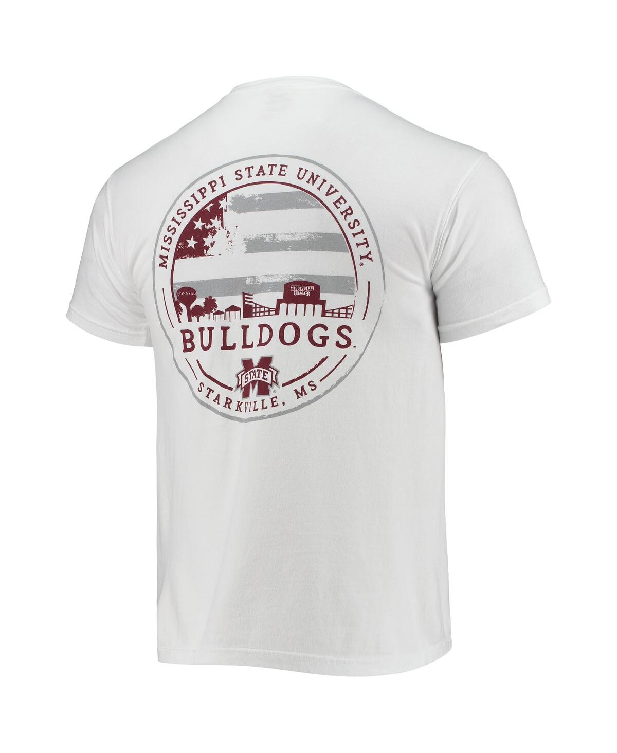 Image One Men's White Mississippi State Bulldogs Campus Americana T-Shirt
