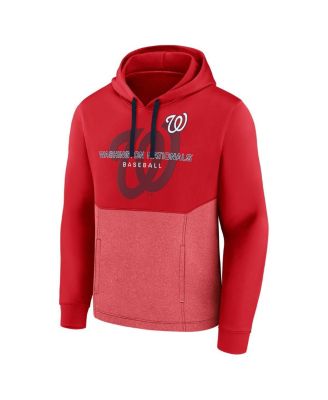 Men's Red Washington Nationals Call the Shots Pullover Hoodie