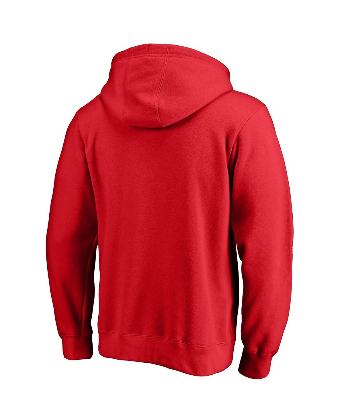 Fanatics Men's Red Toronto Fc Logo Pullover Hoodie In Red