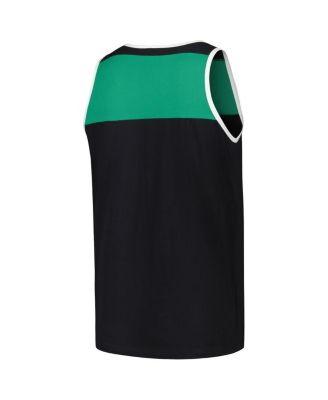 Men's Black/Green New York Jets Heritage Colorblock Tank Top