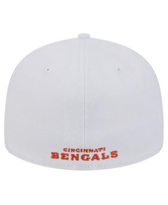 Men's White Cincinnati Bengals Omaha Low Profile 59FIFTY Fitted Hat