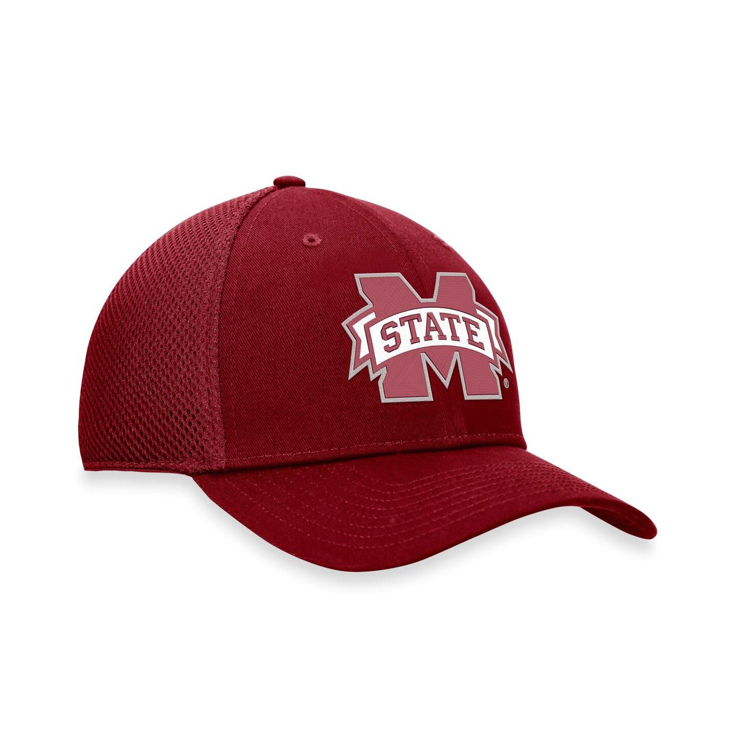 Мужская кепка Top of the World Maroon Mississippi State Bulldogs Spacer Flex Hat — фото 2