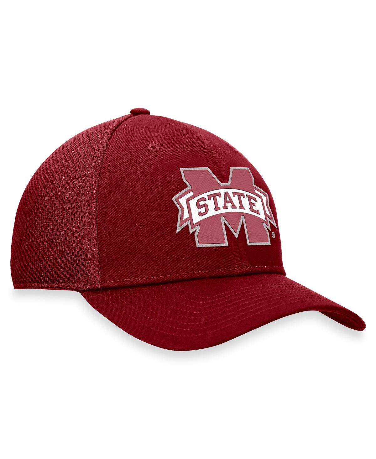Top Of The World Men's Maroon Mississippi State Bulldogs Spacer Flex Hat In Maroon
