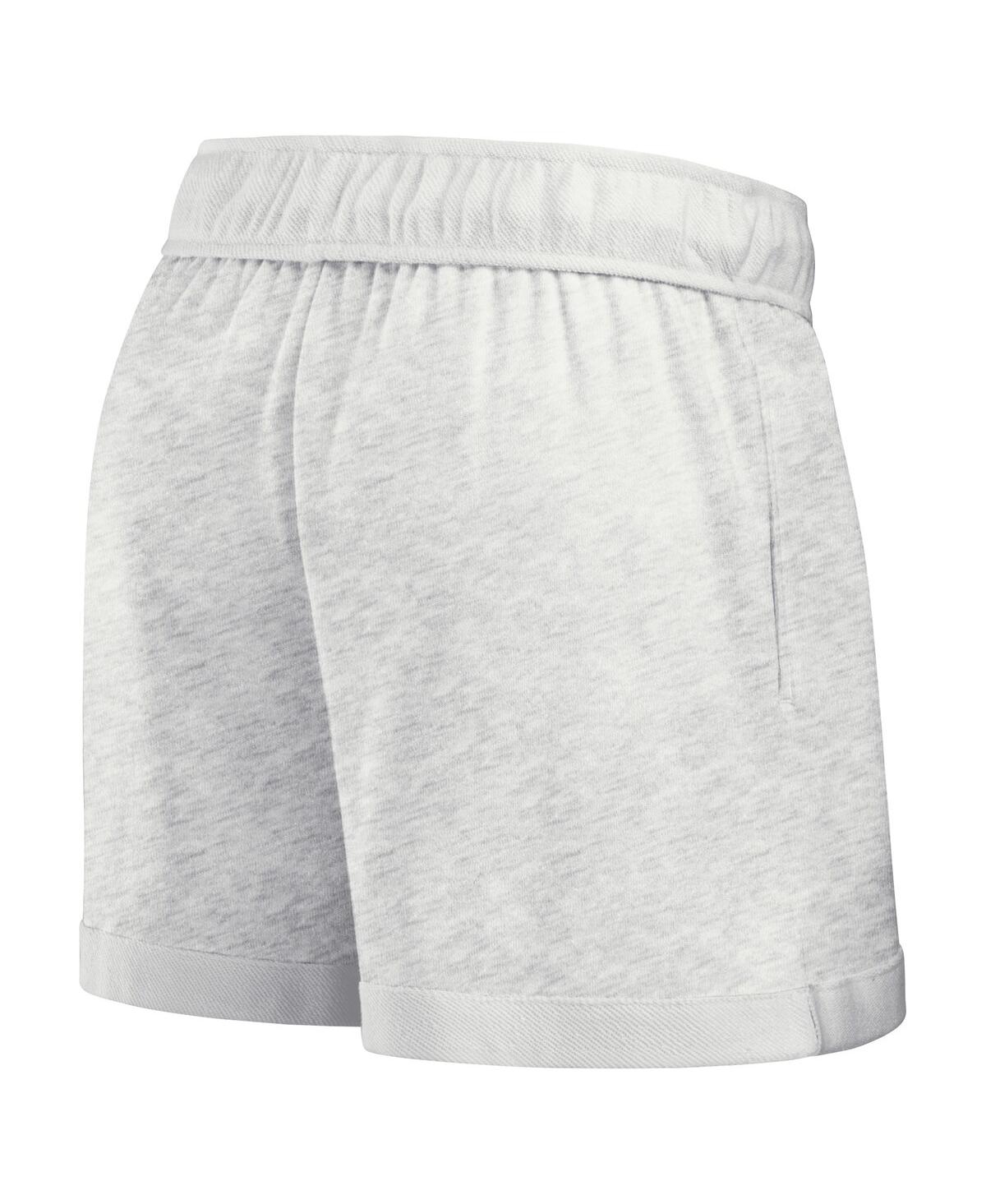 Fanatics Women's Oatmeal Las Vegas Raiders Vintage Badge Shorts