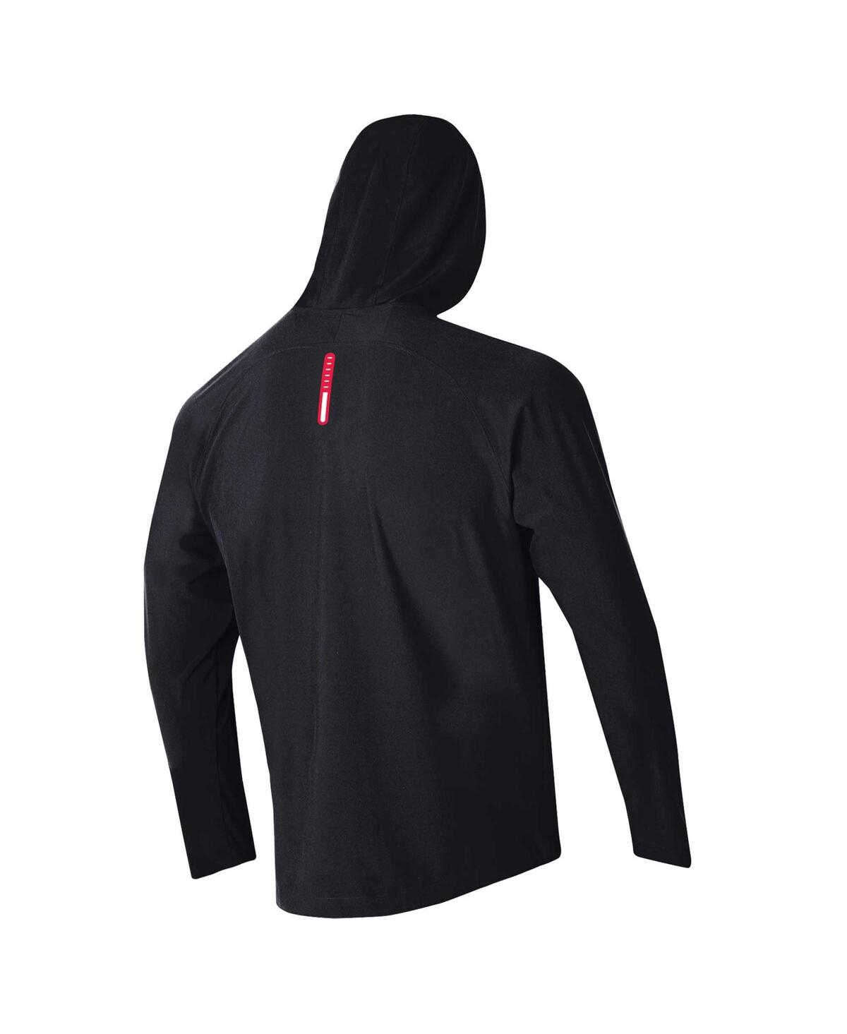 Under Armour Men's Black Texas Tech Red Raiders Unstoppable Raglan Full-zip Jacket In Black