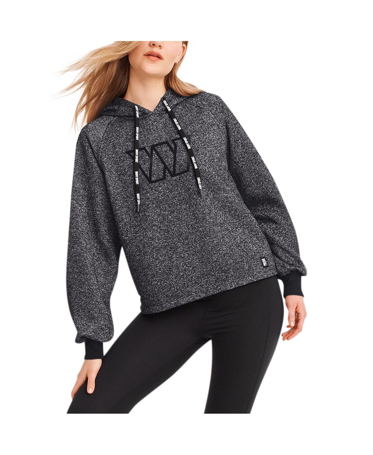 Dkny Sport Women's Black Washington Commanders Debbie Dolman Raglan Pullover Hoodie Sweatshirt In Black