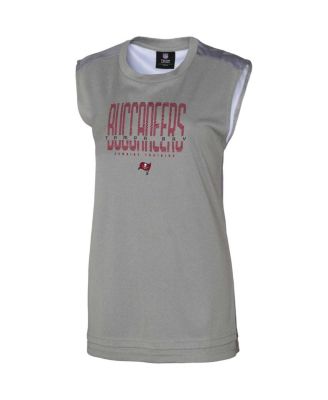 Women's Gray Tampa Bay Buccaneers No Sweat Tank Top