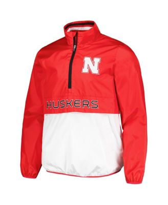 Men's Scarlet Nebraska Huskers Cornerman&nbsp;Half-Zip Top
