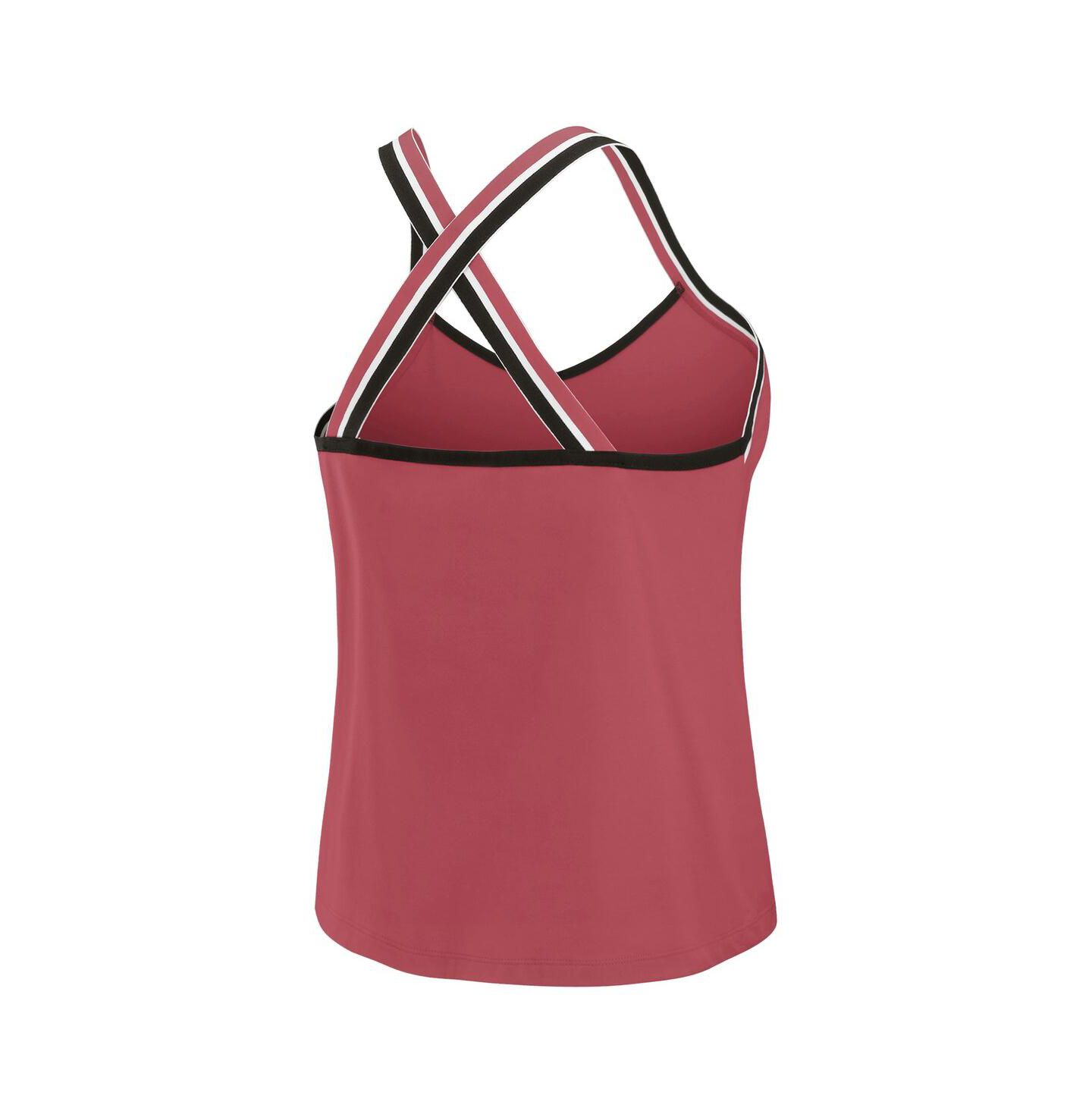 Женский топ WEAR by Erin Andrews Cardinal Arizona Cardinals Cross Strap Tri-Blend — фото 2