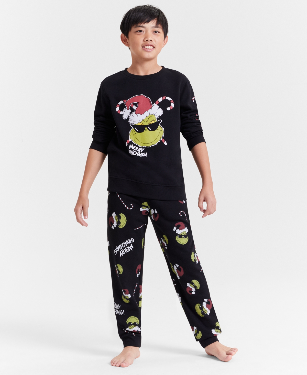 Epic Threads Little & Big Boys Merry Grinchmas Printed Sweatpants, Created for Macy's