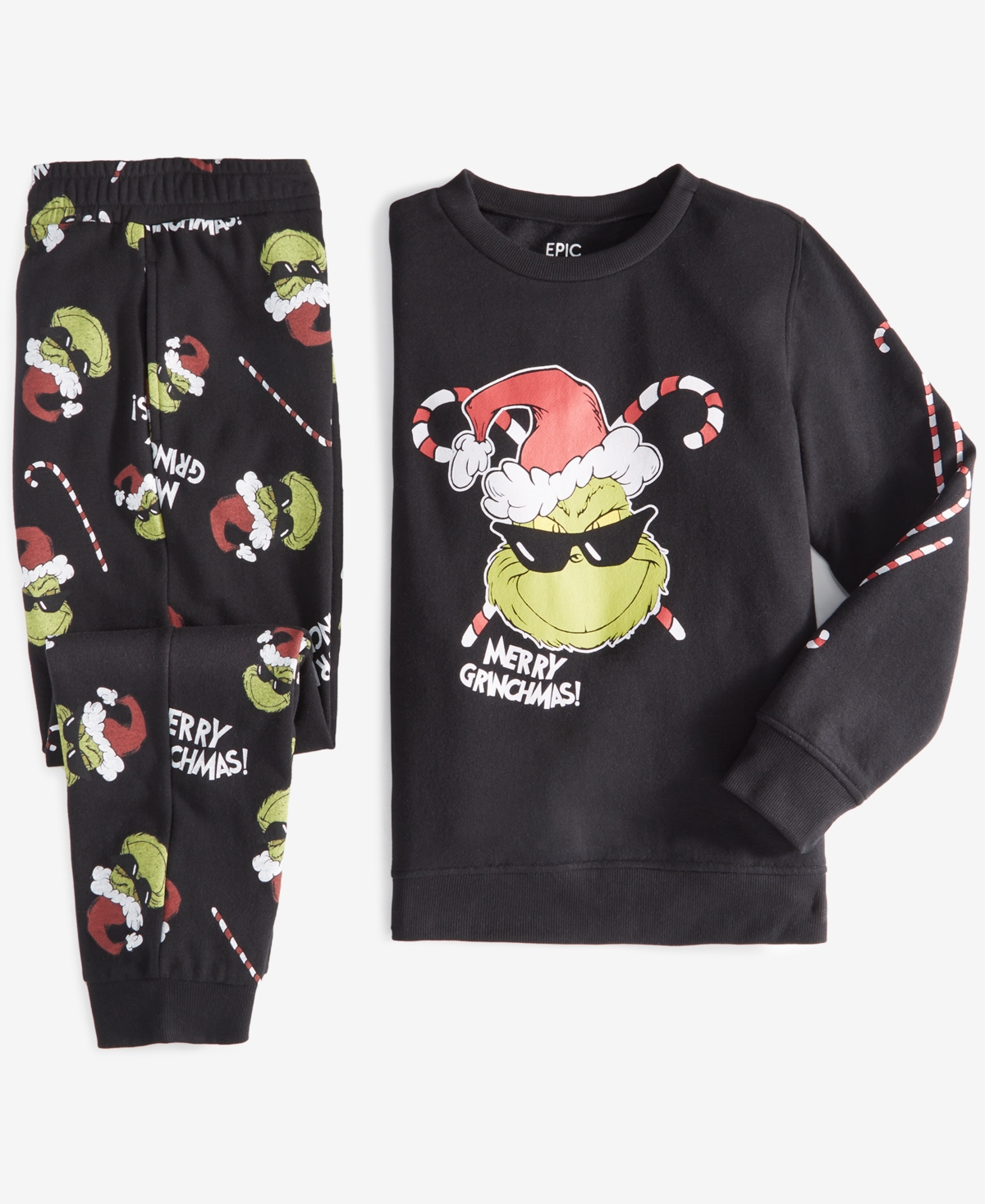 Epic Threads Little & Big Boys Merry Grinchmas Printed Sweatpants, Created for Macy's