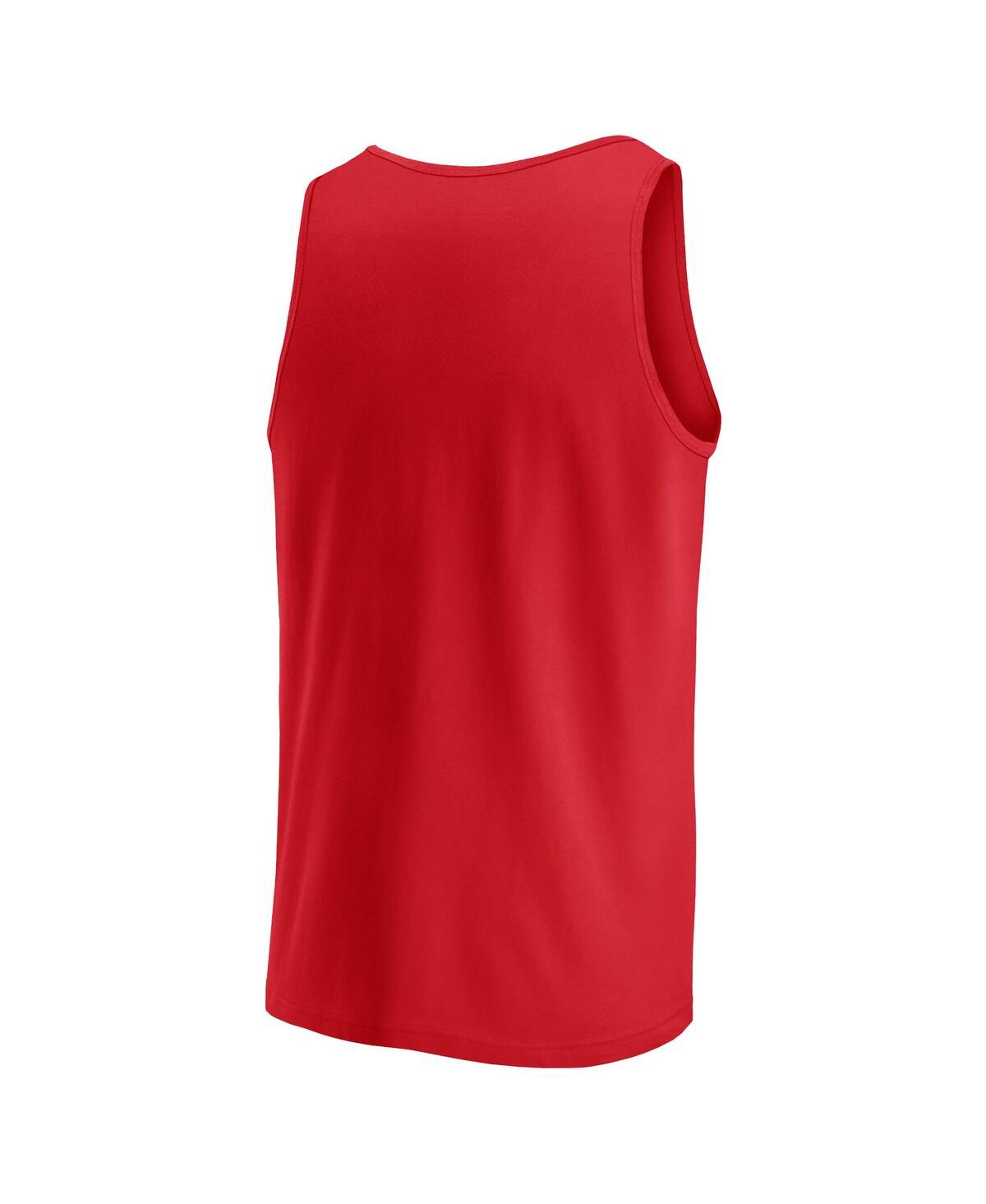 Fanatics Men's Red Chicago Bulls Wild Game Tank Top In Red