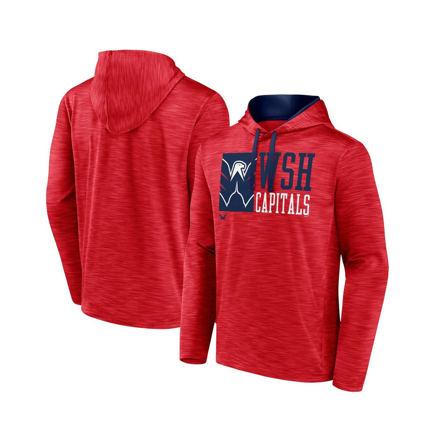 Мужское худи Fanatics Red Washington Capitals Never Quit Pullover — фото 1