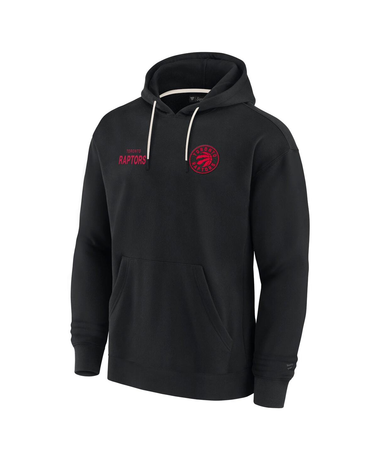 Shop Fanatics Men's And Women's Black Toronto Raptors Elements Super Soft Fleece Pullover Hoodie
