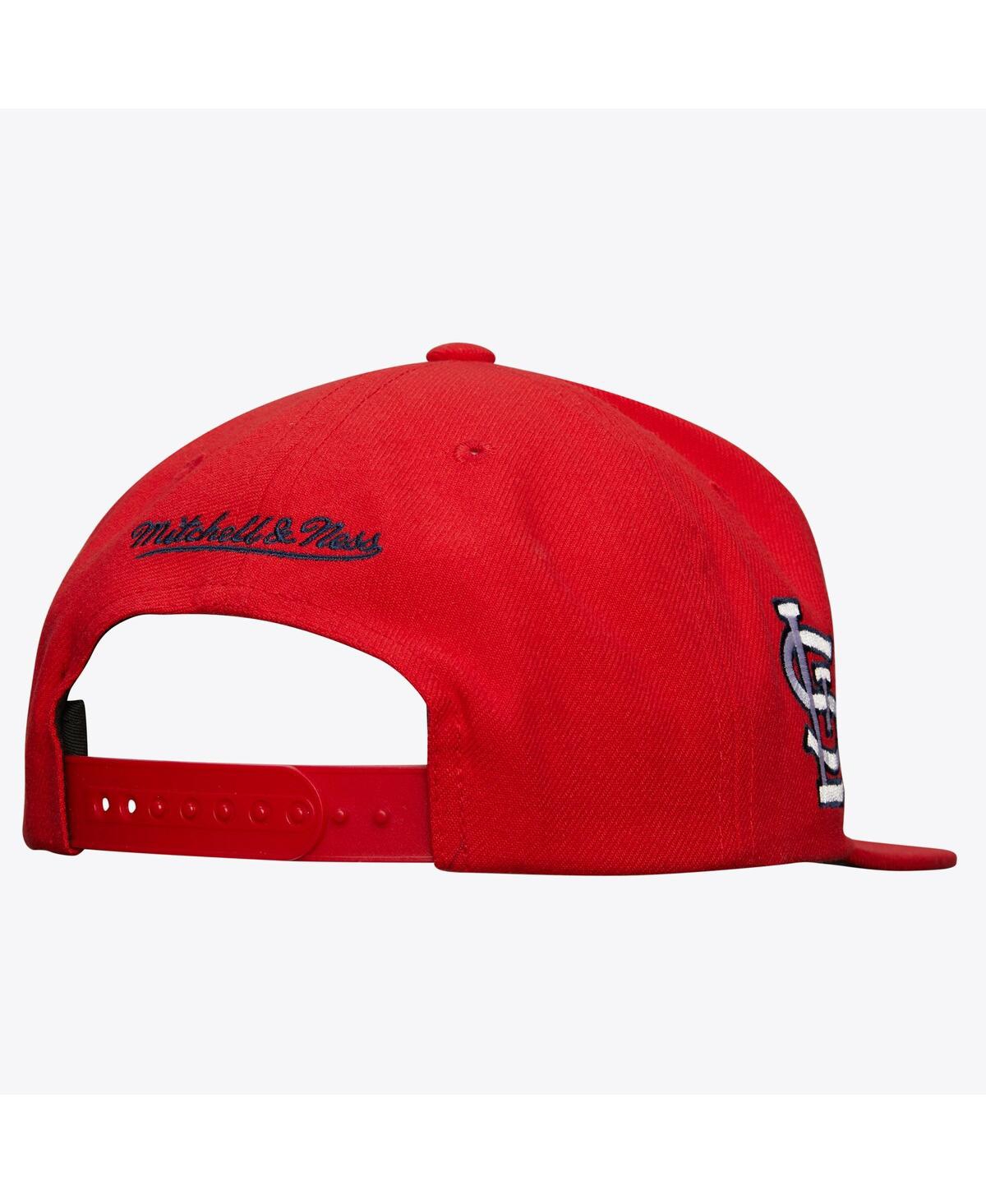 Mitchell & Ness Men's Red St. Louis Cardinals Team Tagged Snapback Hat