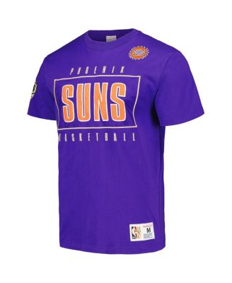 Men's Purple Phoenix Suns Hardwood Classics Team OG 2.0 Premium Vintage Logo T-Shirt