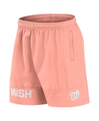Men's Coral Washington Nationals Elements Swim Shorts