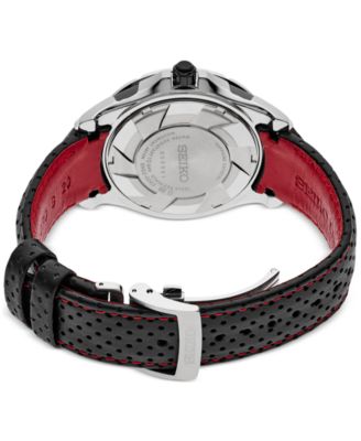 Men's Coutura Black Leather Strap Watch 41mm