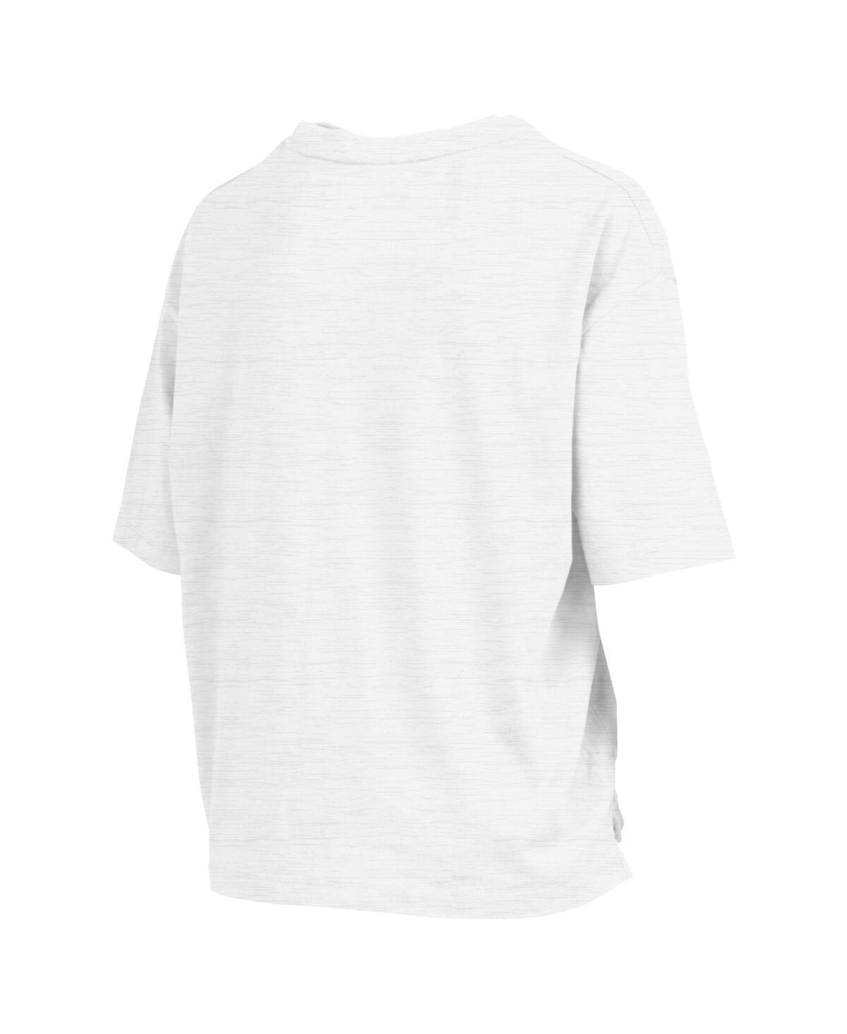 PRESSBOX WOMEN'S WHITE MARYLAND TERRAPINS ROCK ROLL SLUB T-SHIRT 