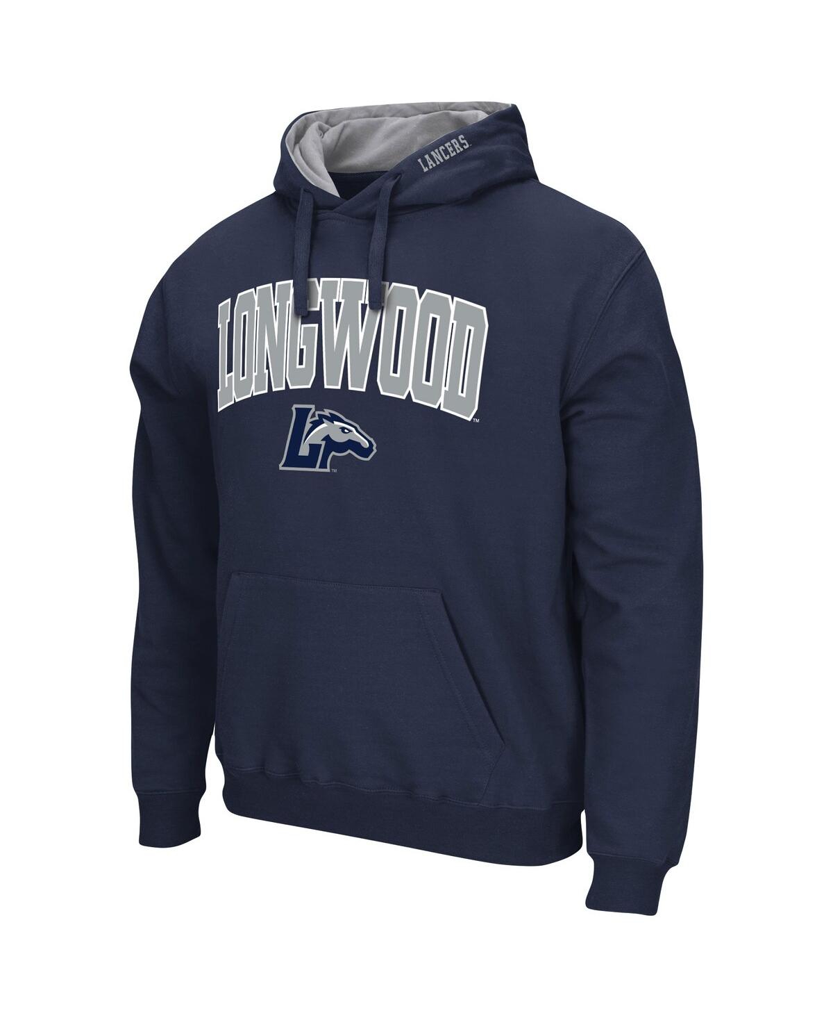 Colosseum Men's Navy Longwood Lancers Isle Pullover Hoodie In Navy