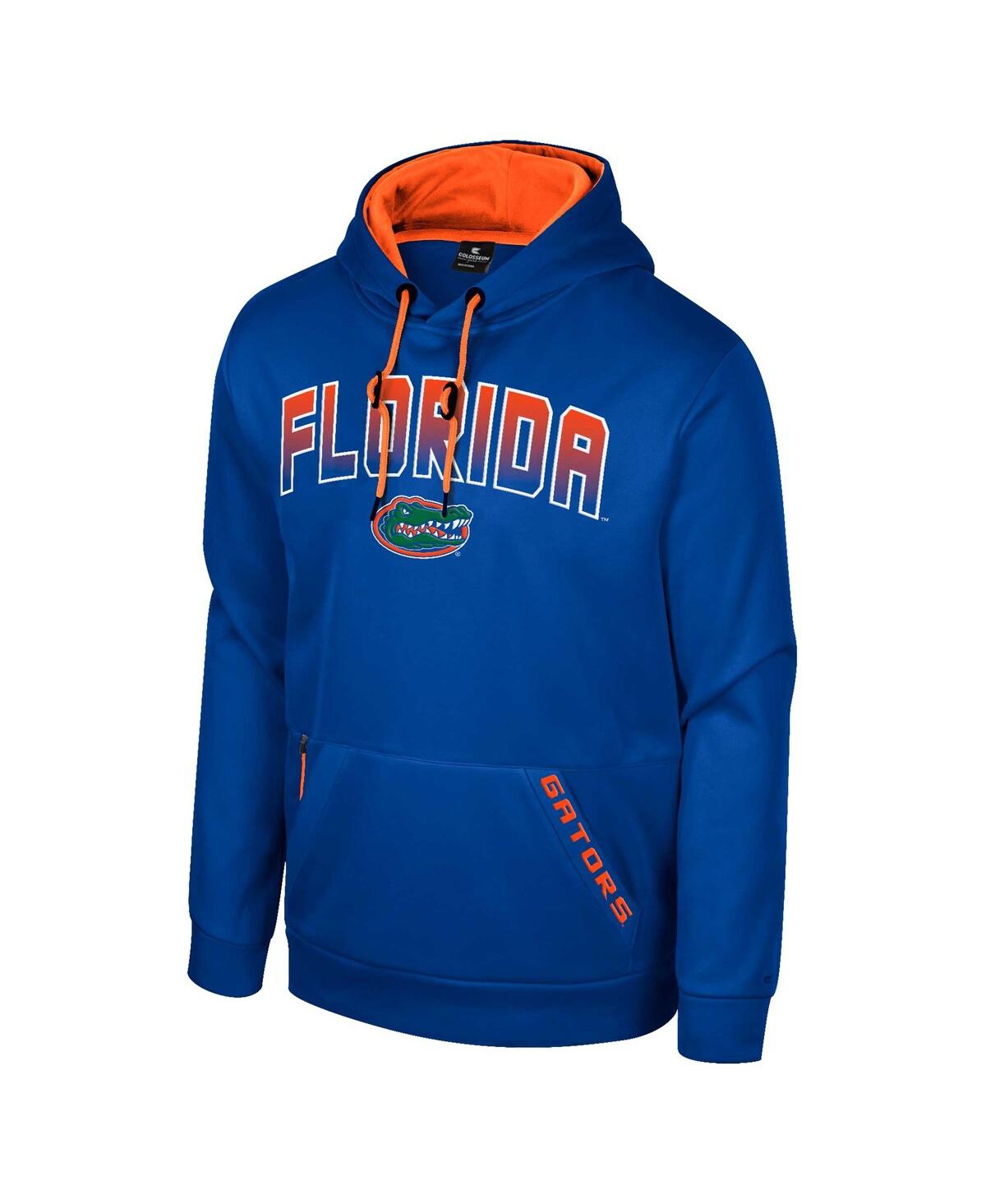 Colosseum Men's Royal Florida Gators Reese Pullover Hoodie In Pink