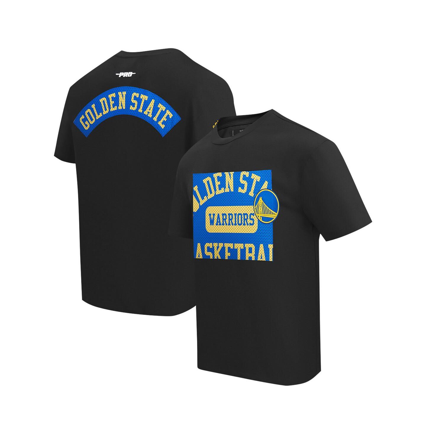 Мужская футболка Pro Standard Black Golden State Warriors Made To Play Drop Shoulder — фото 1