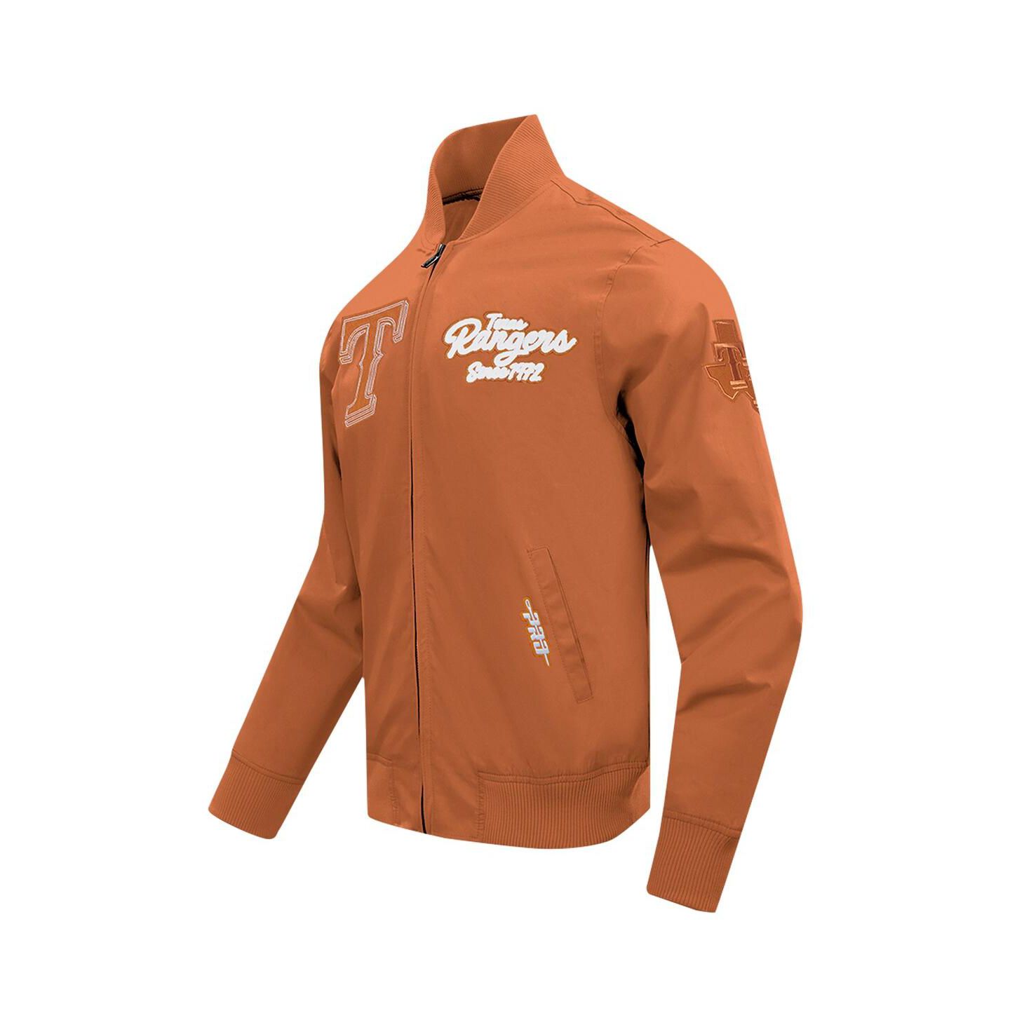 Мужская куртка Pro Standard Brown Texas Rangers Paint The City Twill Full-Zip — фото 2