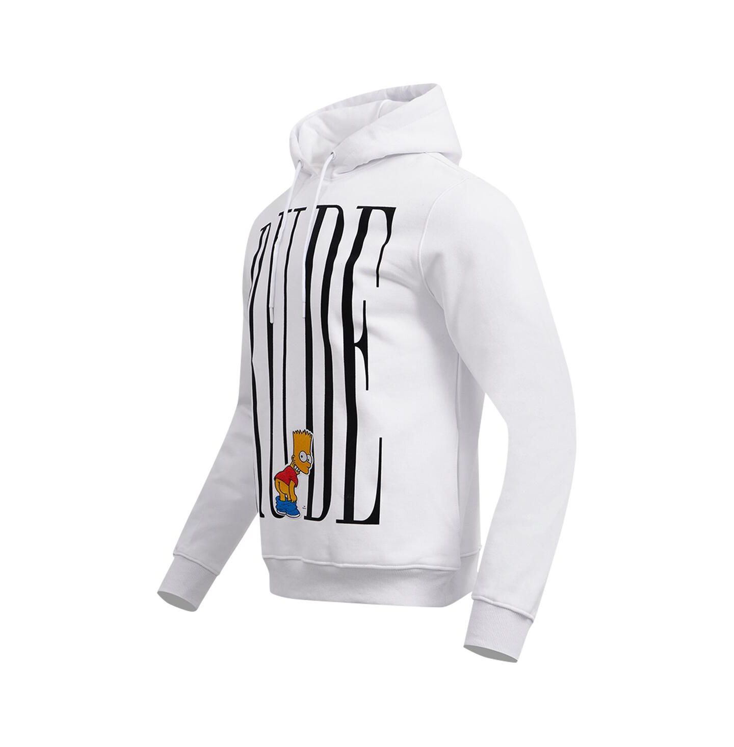 Мужское худи Freeze Max White The Simpsons Bart Simpson Eat My Shorts Pullover — фото 2
