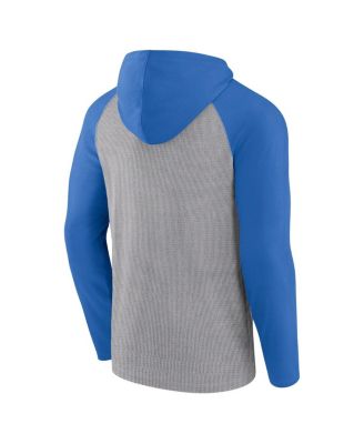 Men's Gray/Powder Blue Los Angeles Chargers Under Center Long Sleeve Hoodie T-Shirt