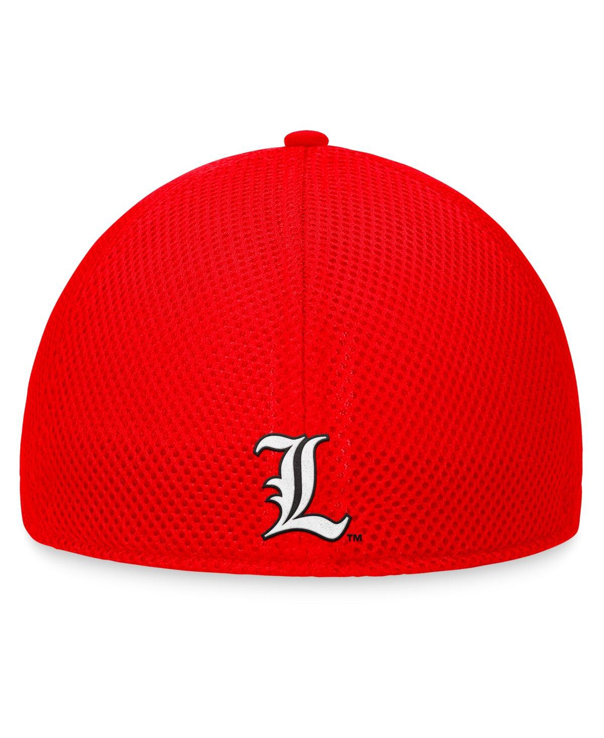Top Of The World Men's Red Louisville Cardinals Spacer Flex Hat In Red