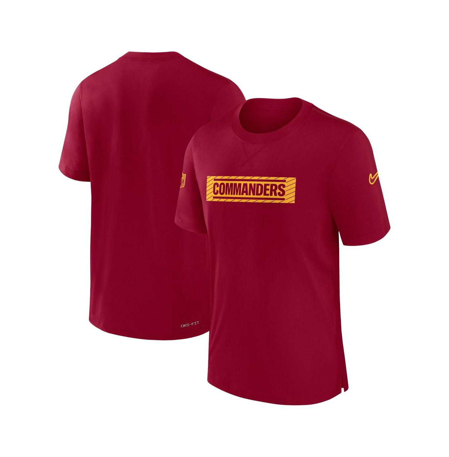 Мужская футболка Nike Burgundy Washington Commanders Sideline Player Performance — фото 1