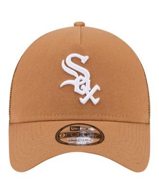 Men's Brown Chicago White Sox A-Frame Trucker 9FORTY Adjustable Hat
