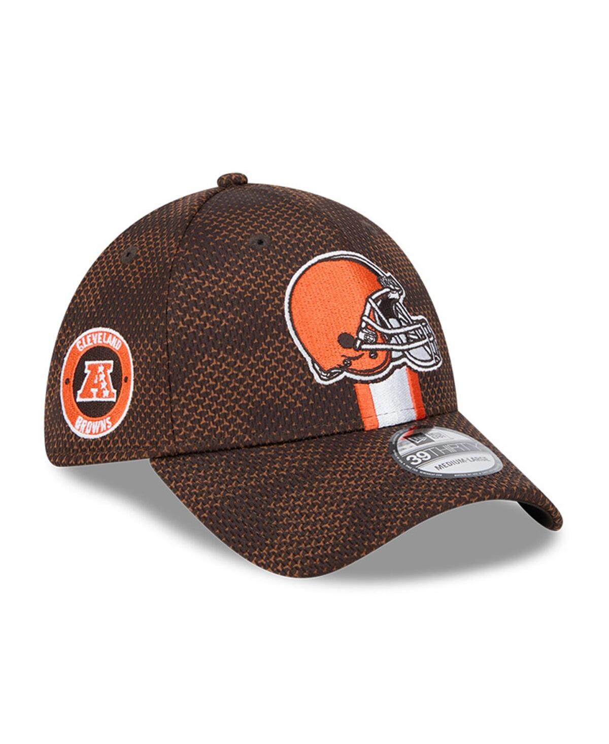 New Era Men'sCleveland Browns 2024 Sideline 39THIRTY Flex Hat - Brown