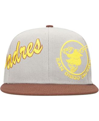 Men's Gray/Brown San Diego Padres Knock Out Panel Snapback Hat
