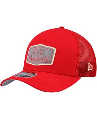 Men's Red St. Louis Cardinals Labeled 9SEVENTY Stretch-Snap Hat