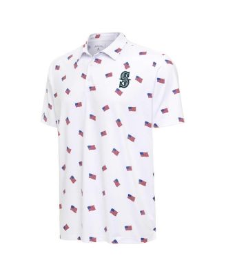 Men's White Seattle Mariners Americana Polo