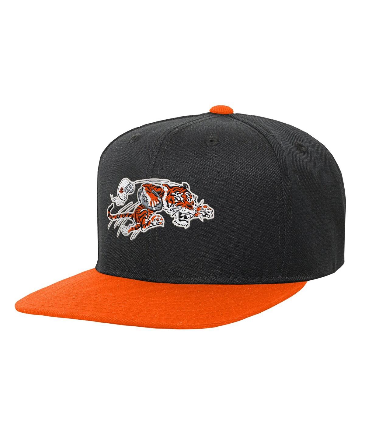 Mitchell & Ness Big Boys And Girls Black Cincinnati Bengals Team Two-tone Snapback Hat