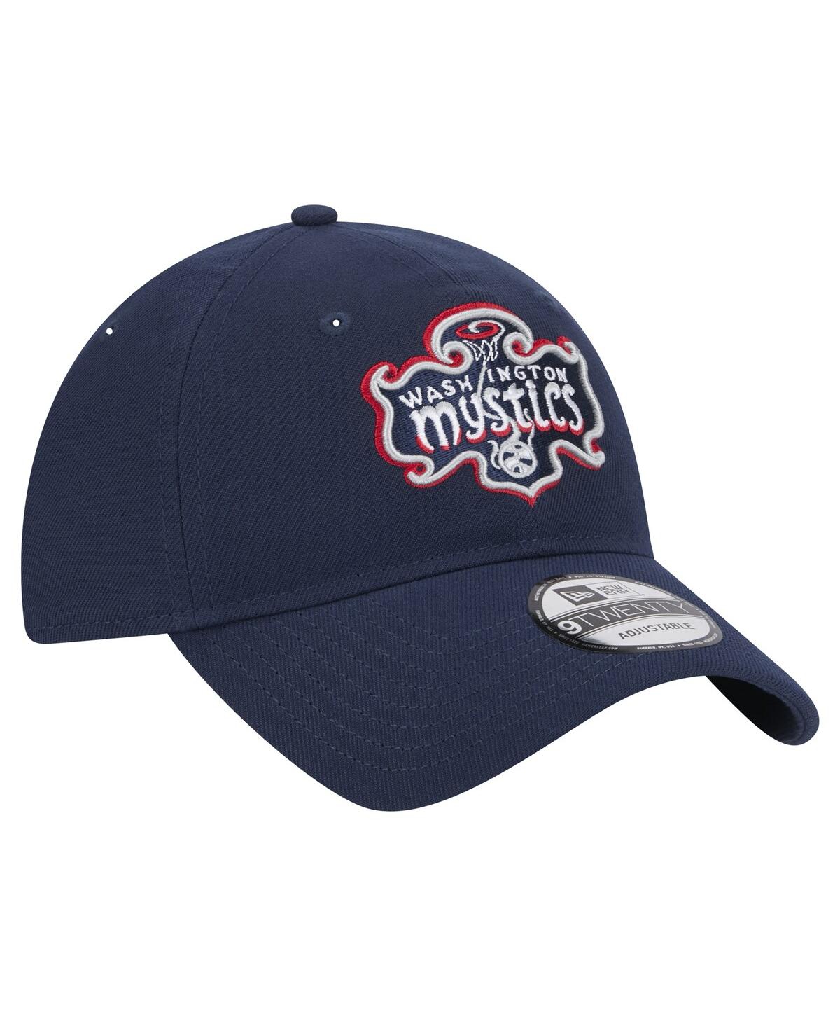 New Era Men's And Women's Navy Washington Mystics Core Logo 9twenty Adjustable Hat In Navy