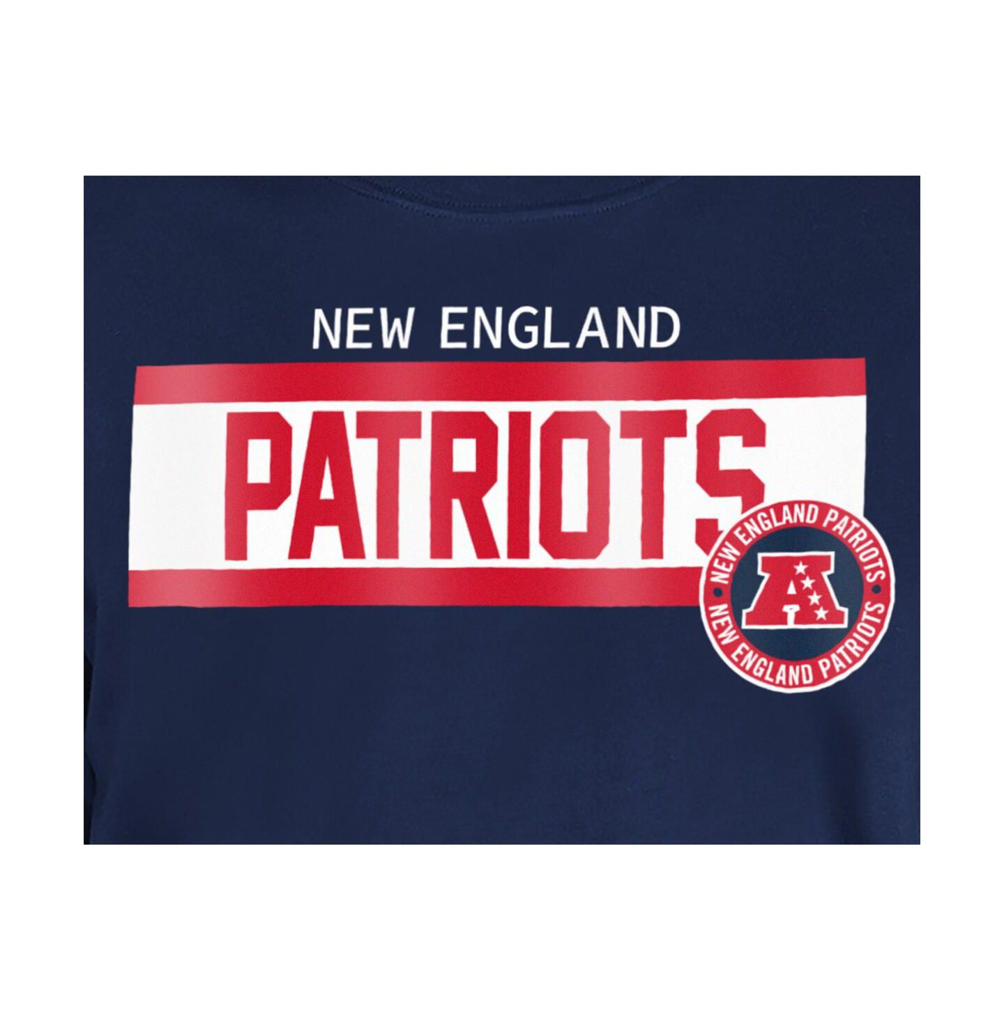 Мужская футболка New Era Navy New England Patriots 3rd Down Domestic — фото 4