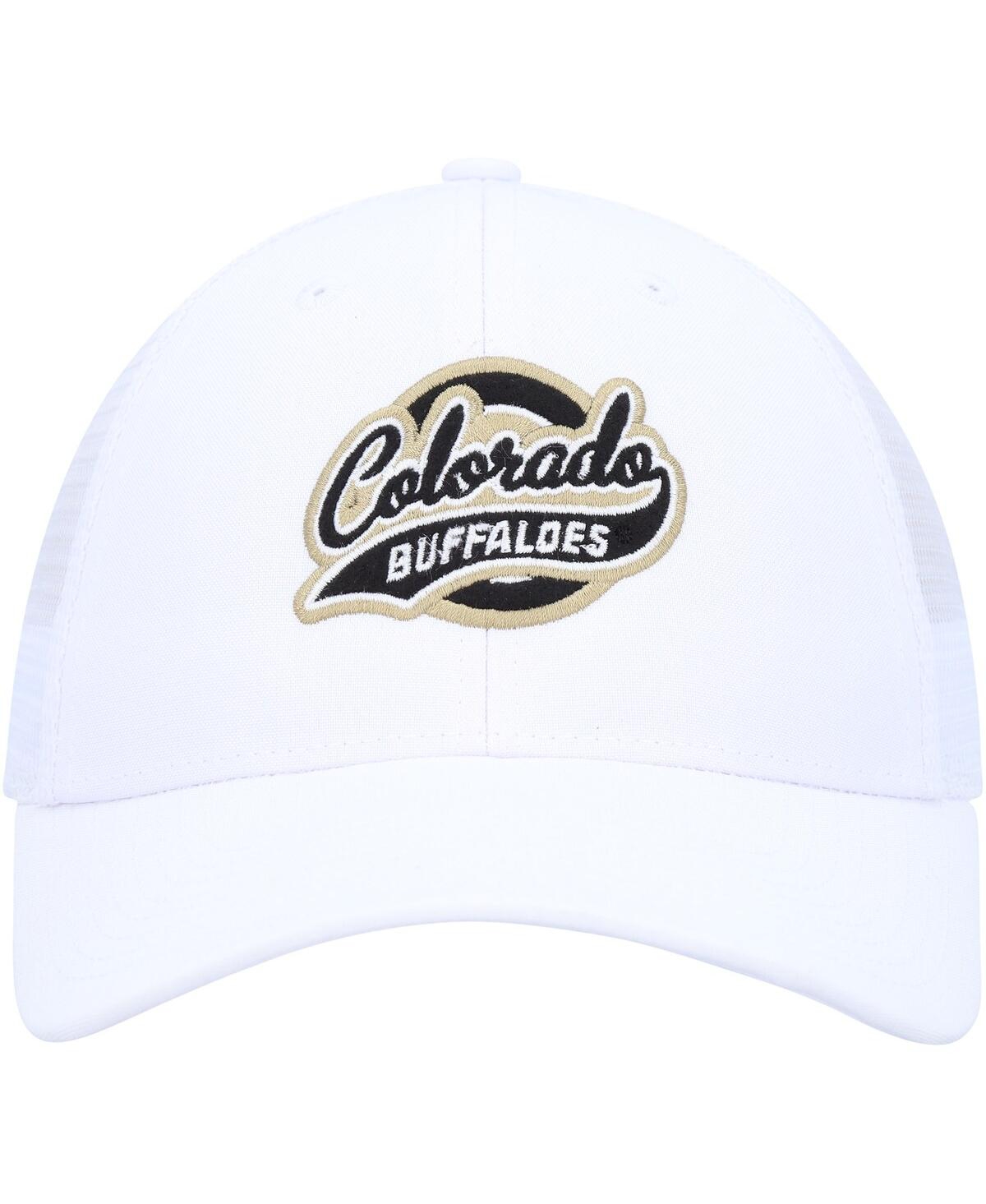 Ahead Men's White Colorado Buffaloes Brant Trucker Adjustable Hat