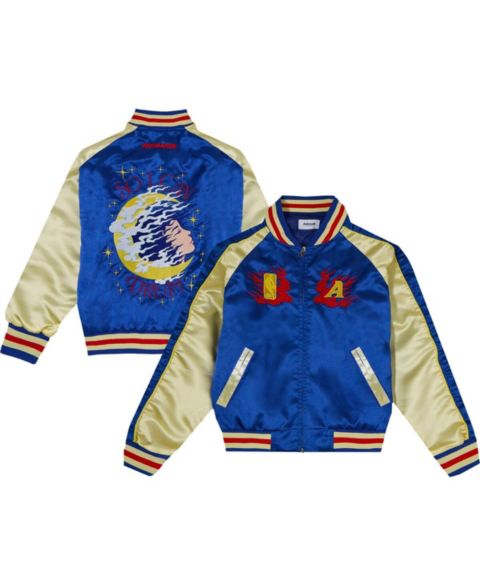 Женские куртки Authmade x NBA Men's and Women's Blue/Cream Asian Pacific Islander Dreamer Full-Zip Jacket