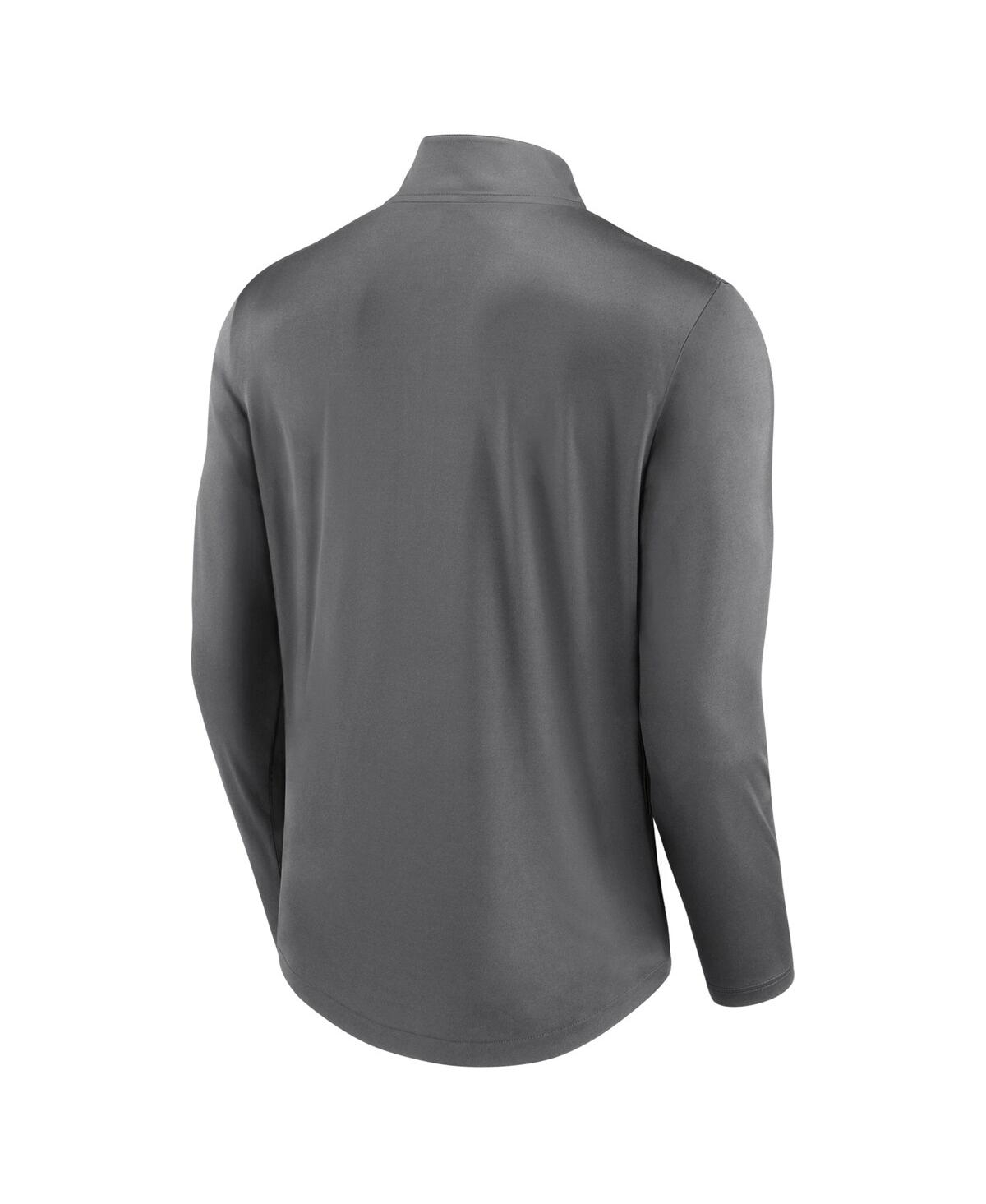 Fanatics Men's Gray Notre Dame Fighting Irish Tough Minded Quarter-zip Top In Gray