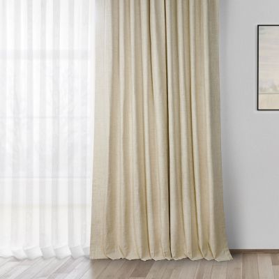 Thermal Cross Linen Weave Blackout Curtain