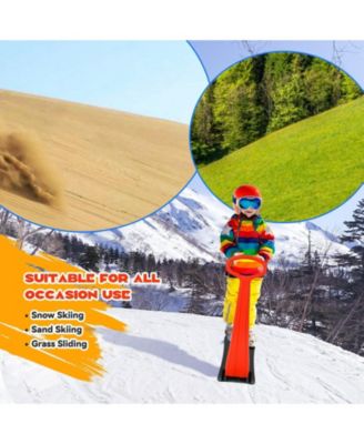 1-Rider Snow Scooter with Grip Handle-Red