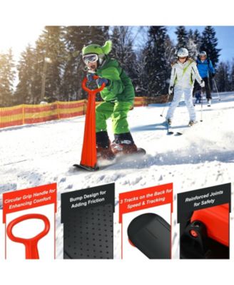 1-Rider Snow Scooter with Grip Handle-Red