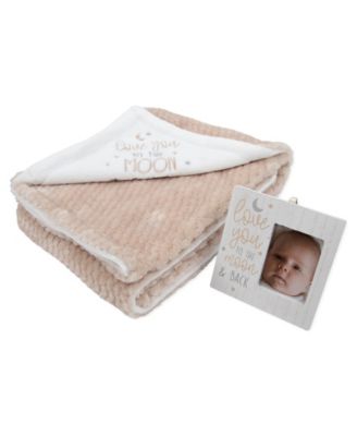 Love You To The Moon Blanket & Frame, 2-Piece Set