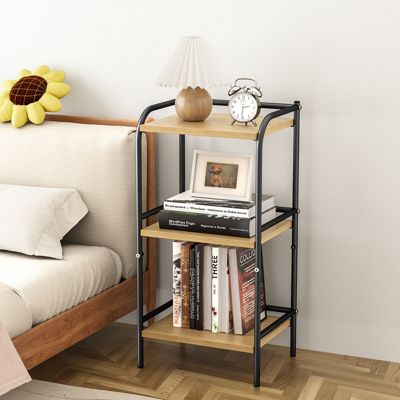 3-Tier Storage Rack Bookshelf Shelves for Living Room, Bathroom, Balcony, Kitchen