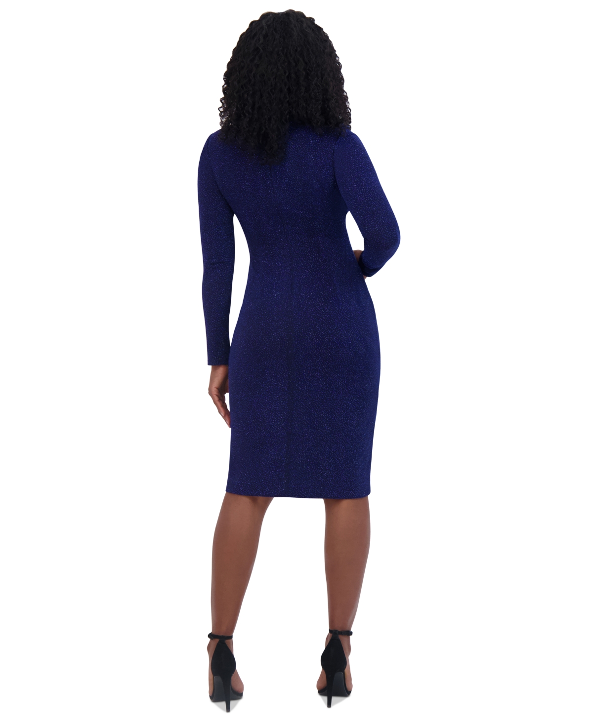 Jessica Howard Women's Metallic-Threaded Cocktail Dress